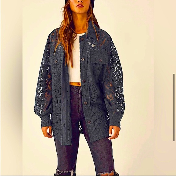 NWOT Free People Ruby Lace Jacket - Picture 3 of 9